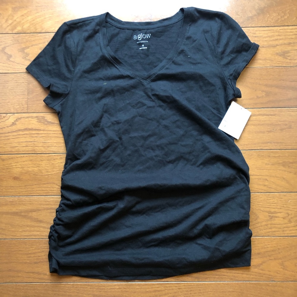 Two Aglow size medium maternity shirts